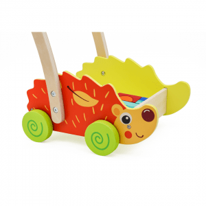 Carro caminador infantil con cubos de madera 2